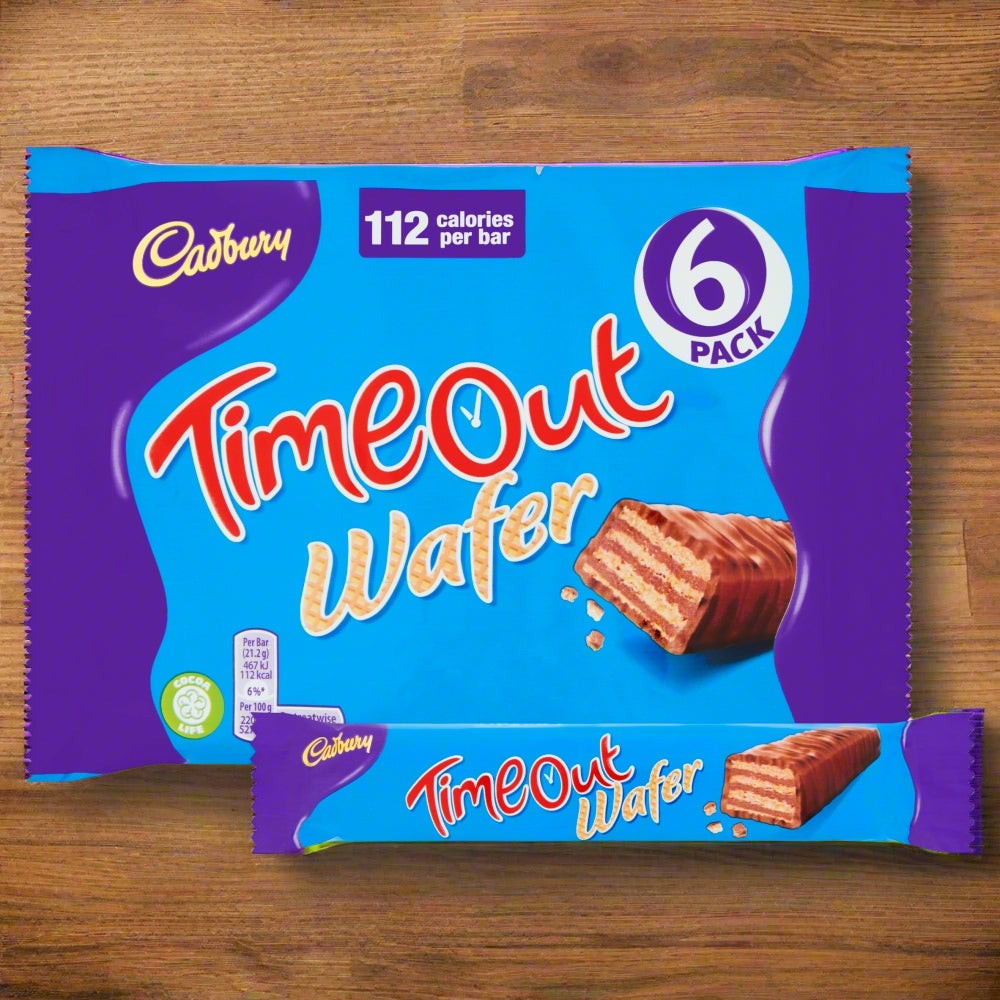 Cadbury Timeout Milk Chocolate Wafer Biscuits 6 Pack £1.25 PMP 121.2g