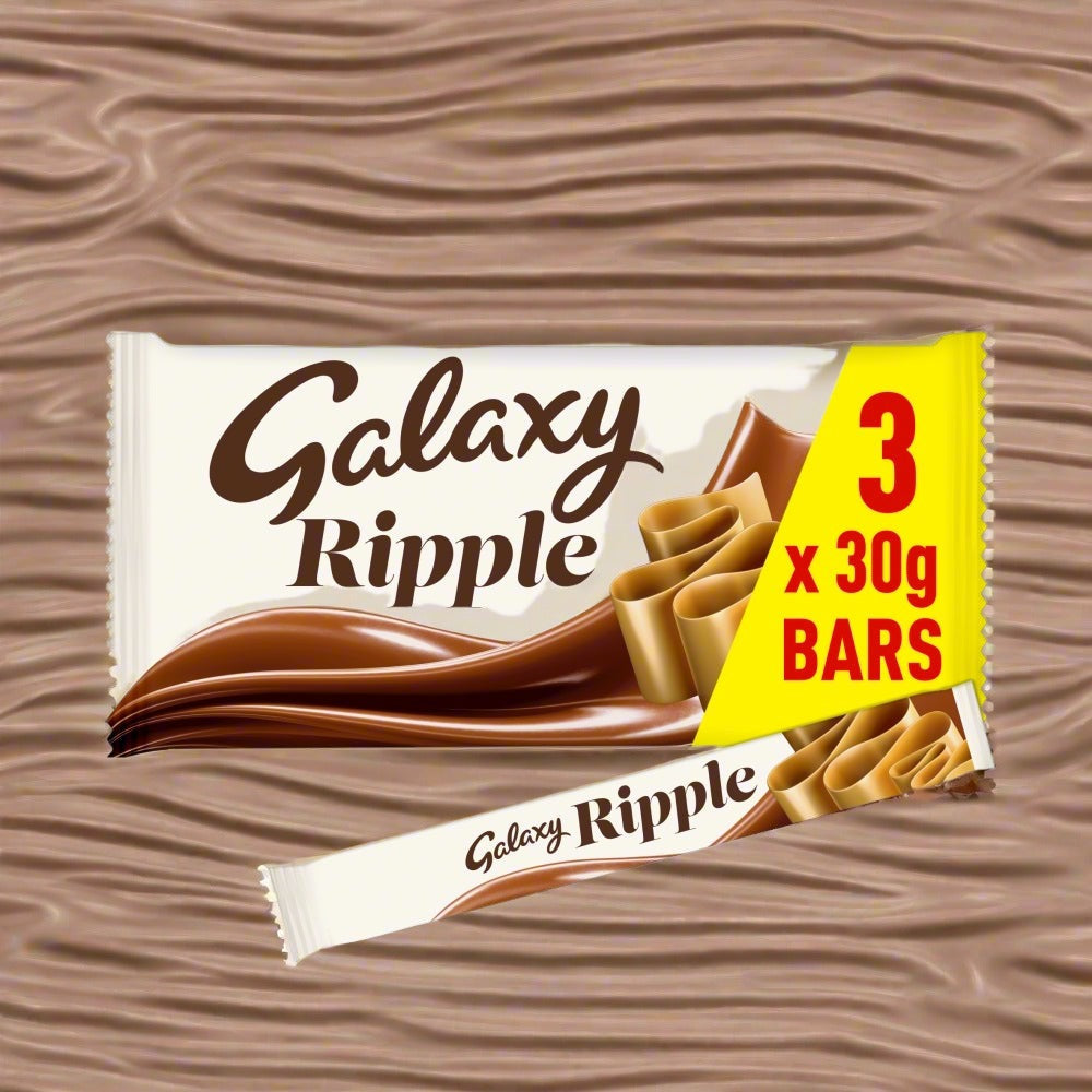 Galaxy Ripple Milk Chocolate Snack Bars Multipack 3x30g £1.35 PMP