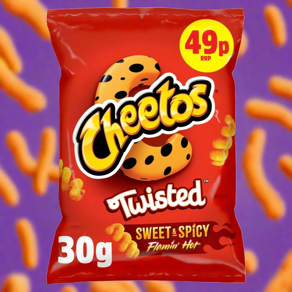 Cheetos Twisted Sweet & Spicy Snacks 30g Single Bag