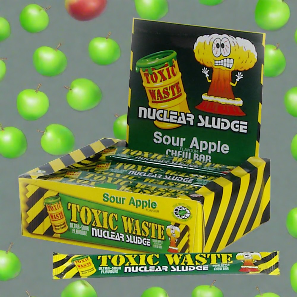 Toxic Waste Nuclear Sludge Sour Apple Chew Bar 20g