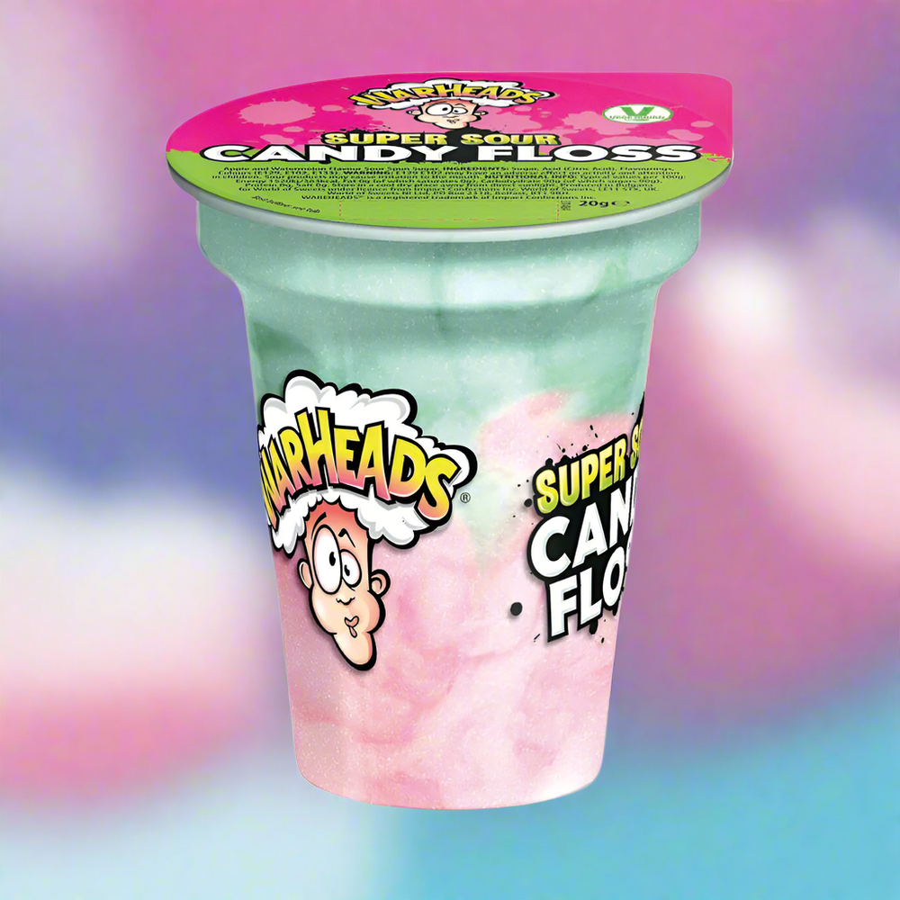 Warheads Super Sour Candy Floss Cup 20g

