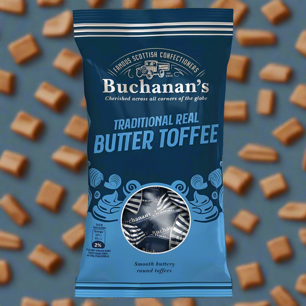 Buchanan's Traditional Real Butter Toffee Bag 120g
