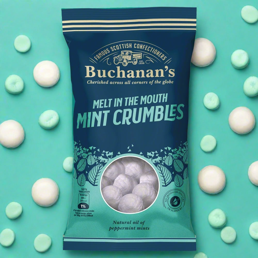 Buchanan's Melt in the Mouth Mint Crumbles Bags 140g