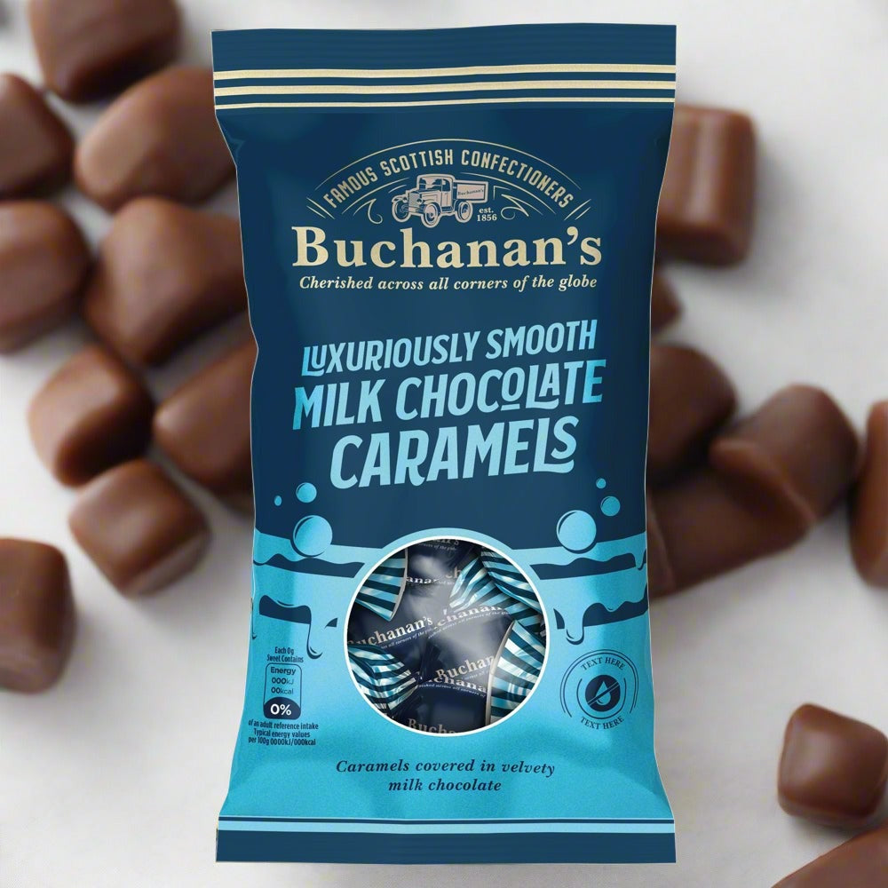 Buchanan's Luxuriously Smooth Milk Chocolate Caramels Bag 110g