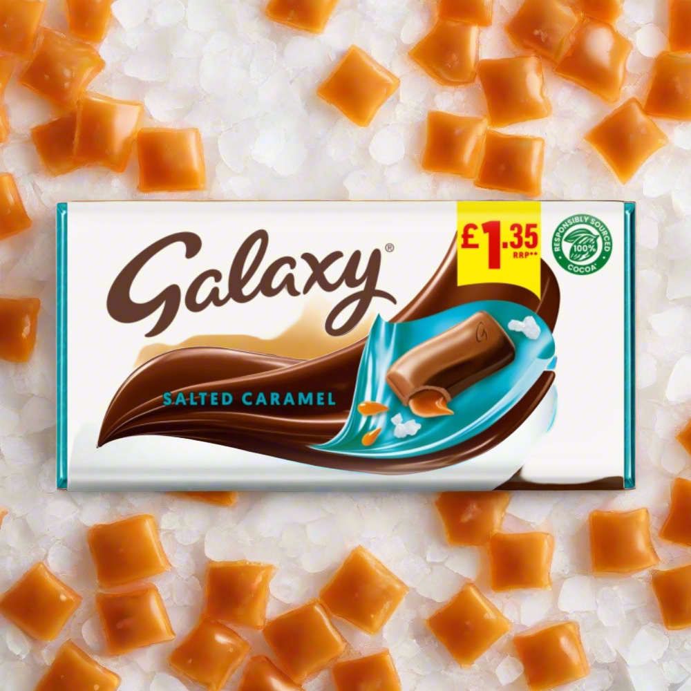 Galaxy Salted Caramel Chocolate Bar 135g £1.35