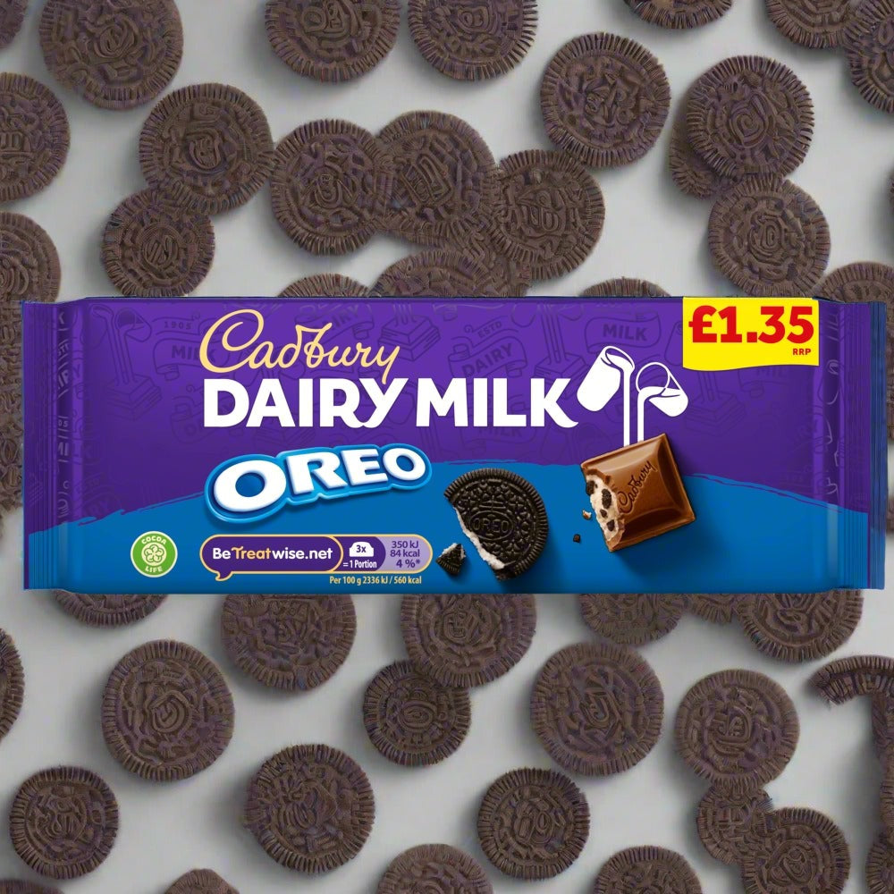 Cadbury Dairy Milk with Oreo Chocolate Bar 120g £1.35