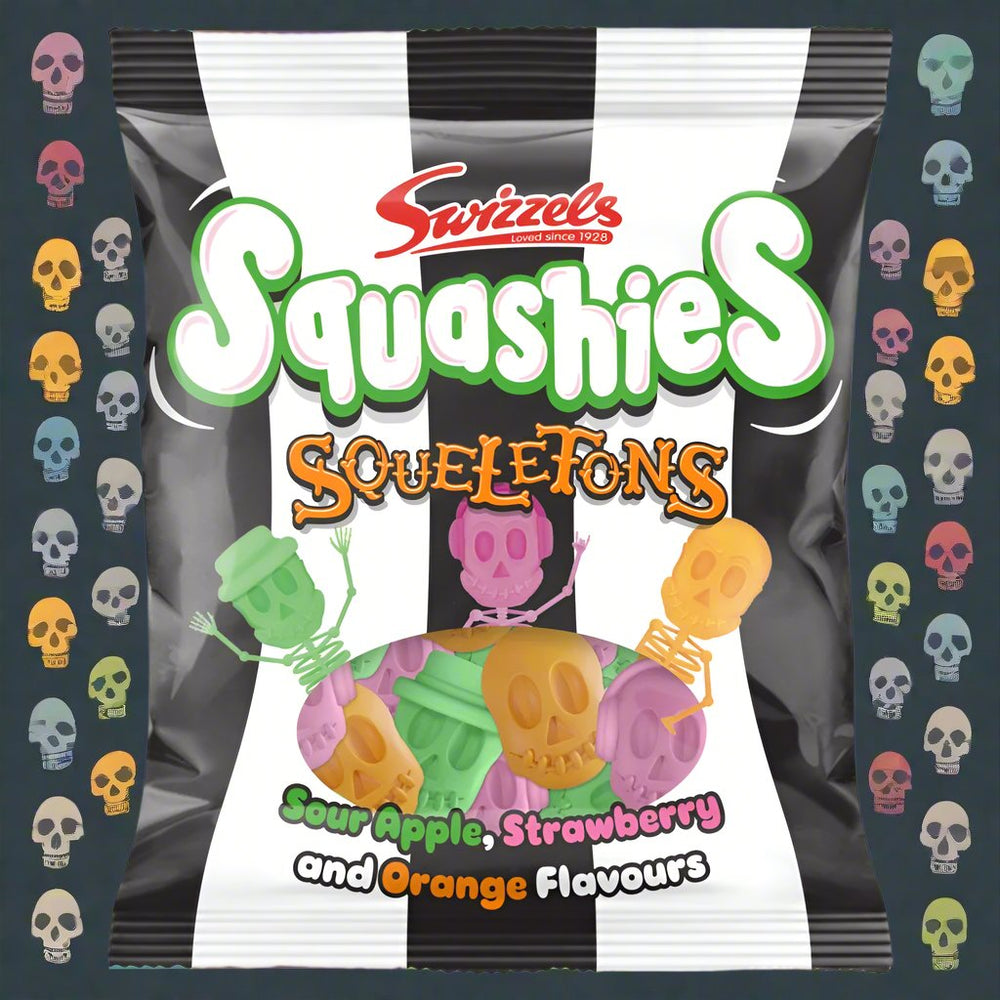 Swizzels Squashies Squeletons Bag 120g
