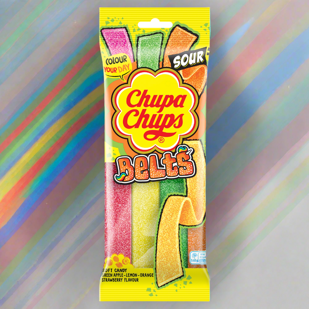 Chupa Chups Sour Mixed Belts Pack 90g