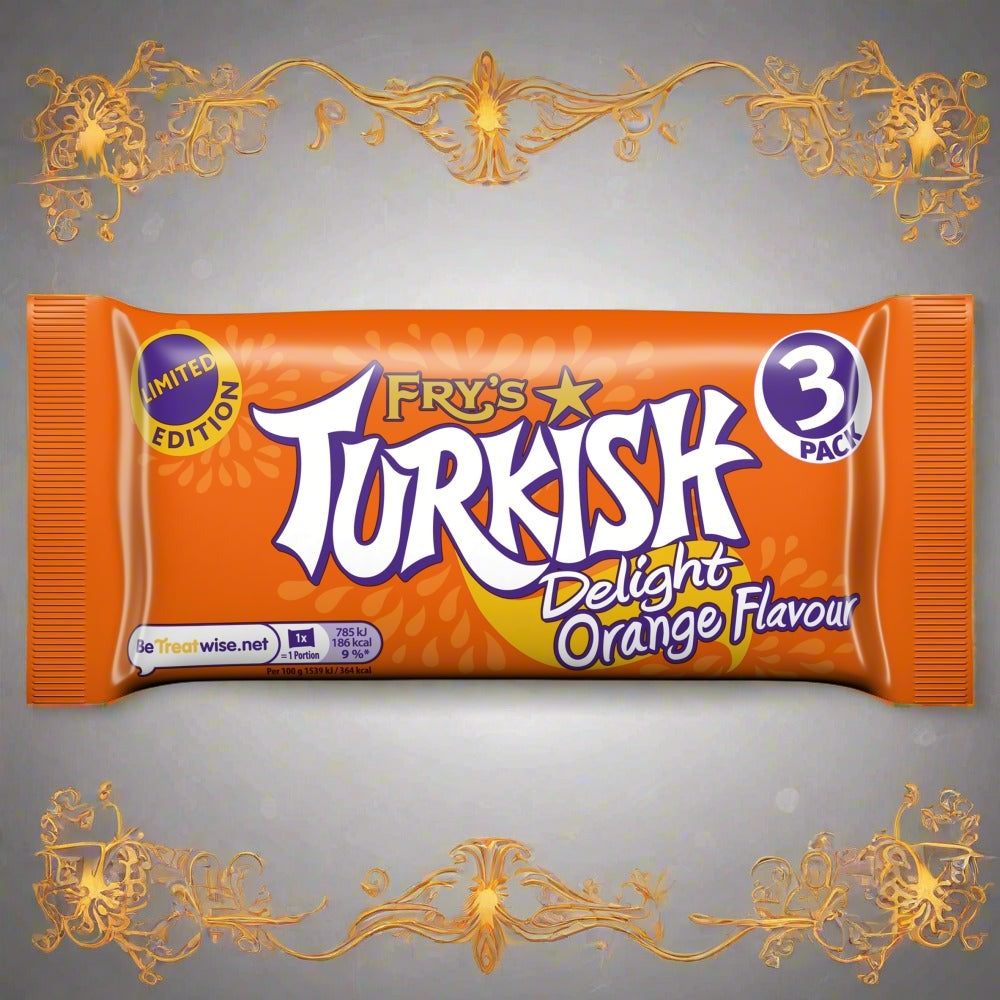 Fry's Limited Edition Turkish Delight Orange Flavour 3 Pack 153g