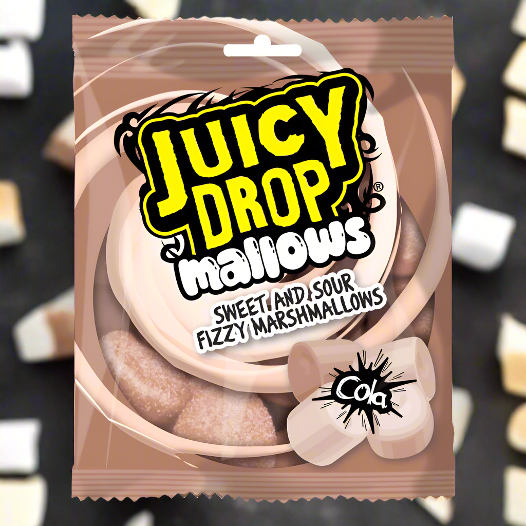 Bazooka Juicy Drop Mallows Cola Bag 100g