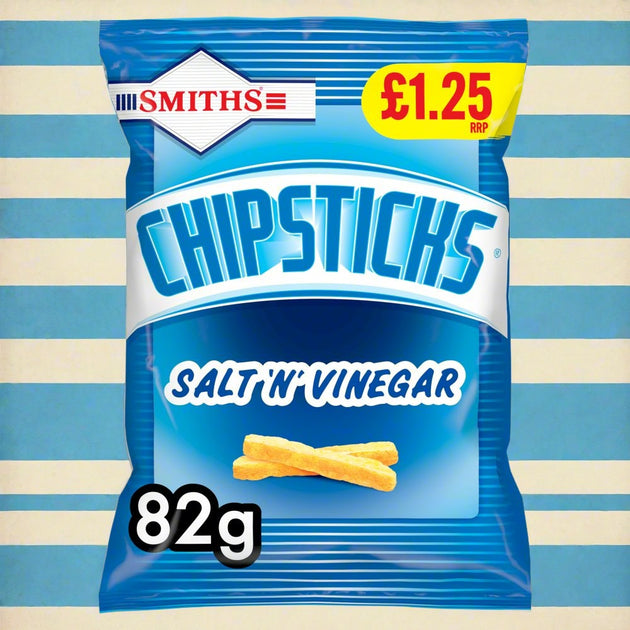 Buy Smiths Chipsticks Salt 'n' Vinegar Snacks Crisps £1.25 PMP 82g ...