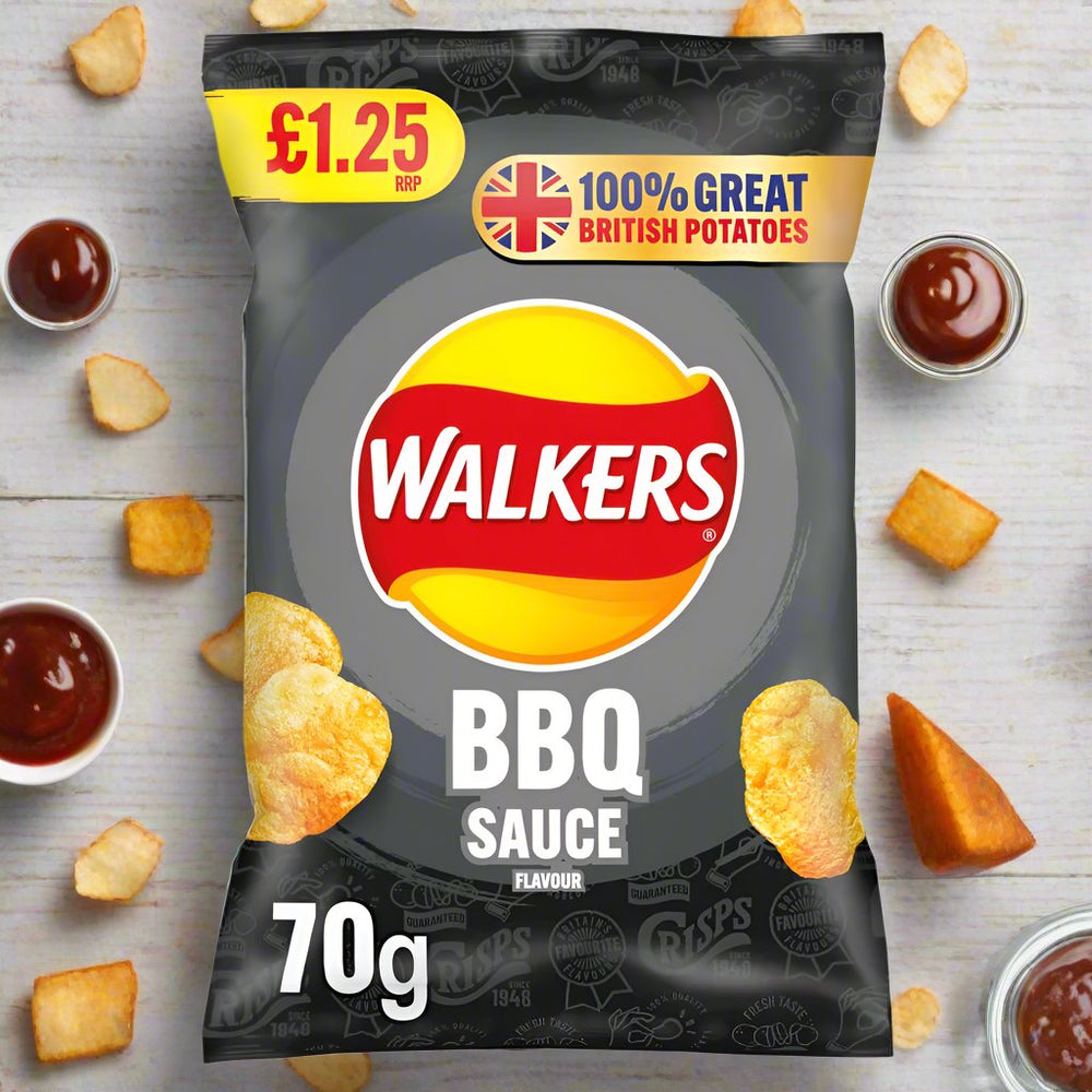 Walkers BBQ Sauce Sharing Bag Crisps 70g
