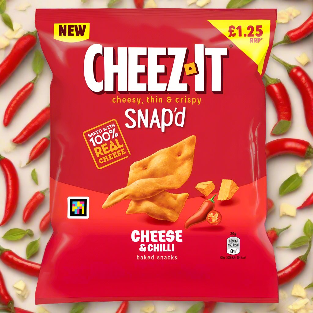 Cheez-It Cheese & Chilli Thin & Crispy Baked Snacks 65g PMP £1.25
