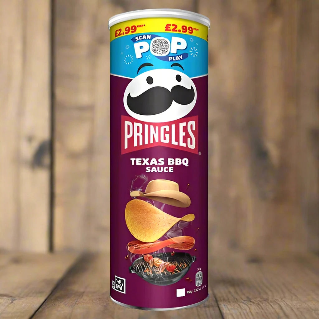 Pringles Texas BBQ Sauce Crisps Can 165g