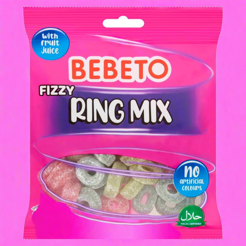 Bebeto Fizzy Ring Mix 150g