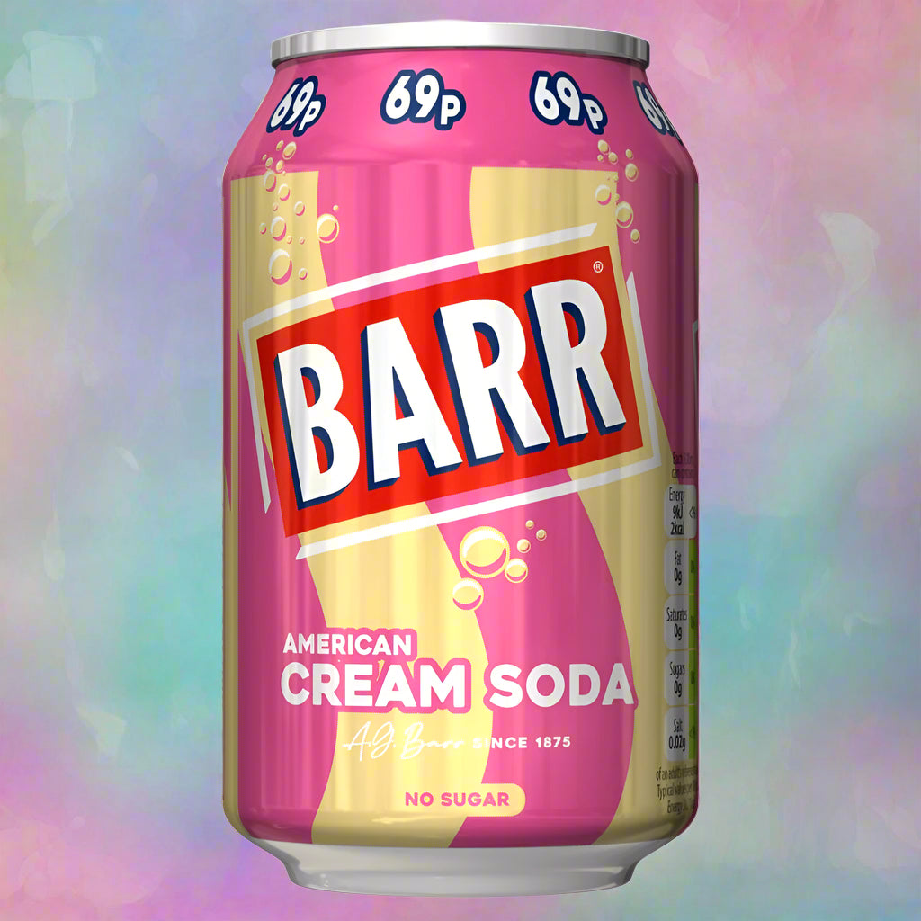 Barr American Cream Soda 330ml Can