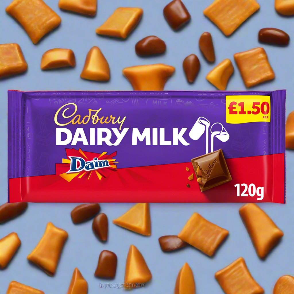 Cadbury Dairy Milk Daim Chocolate Bar 120g £1.50