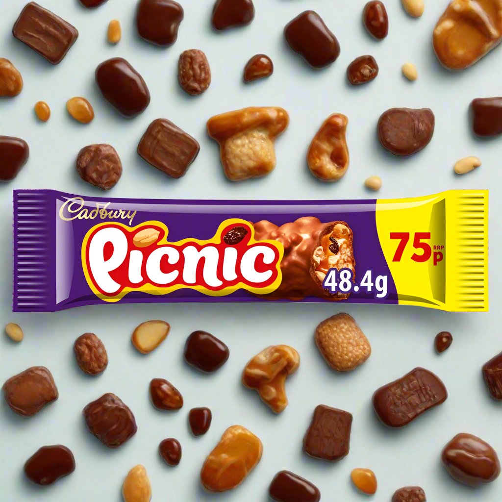 Cadbury Picnic Chocolate Bar 48.4g 75p PMP
