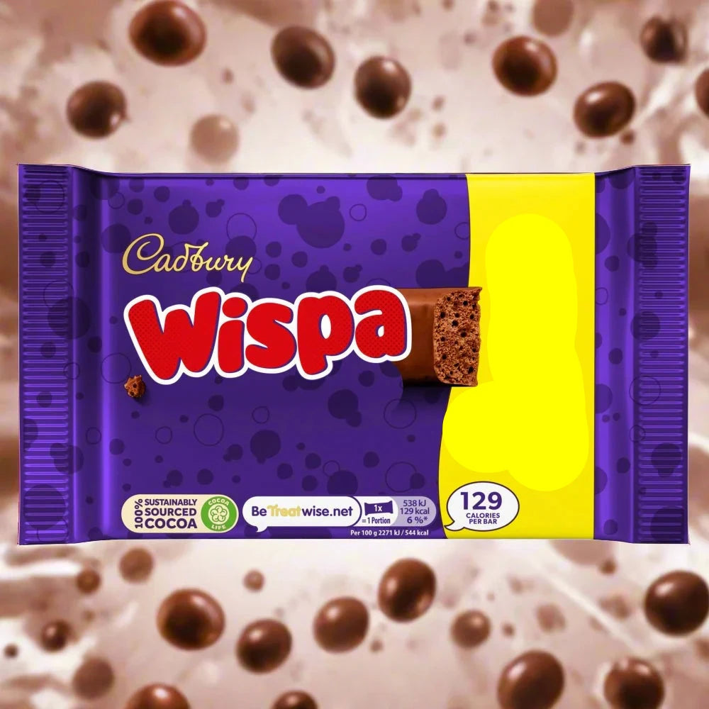 Cadbury Wispa Chocolate Bar 4 Pack 94.8g £1.65