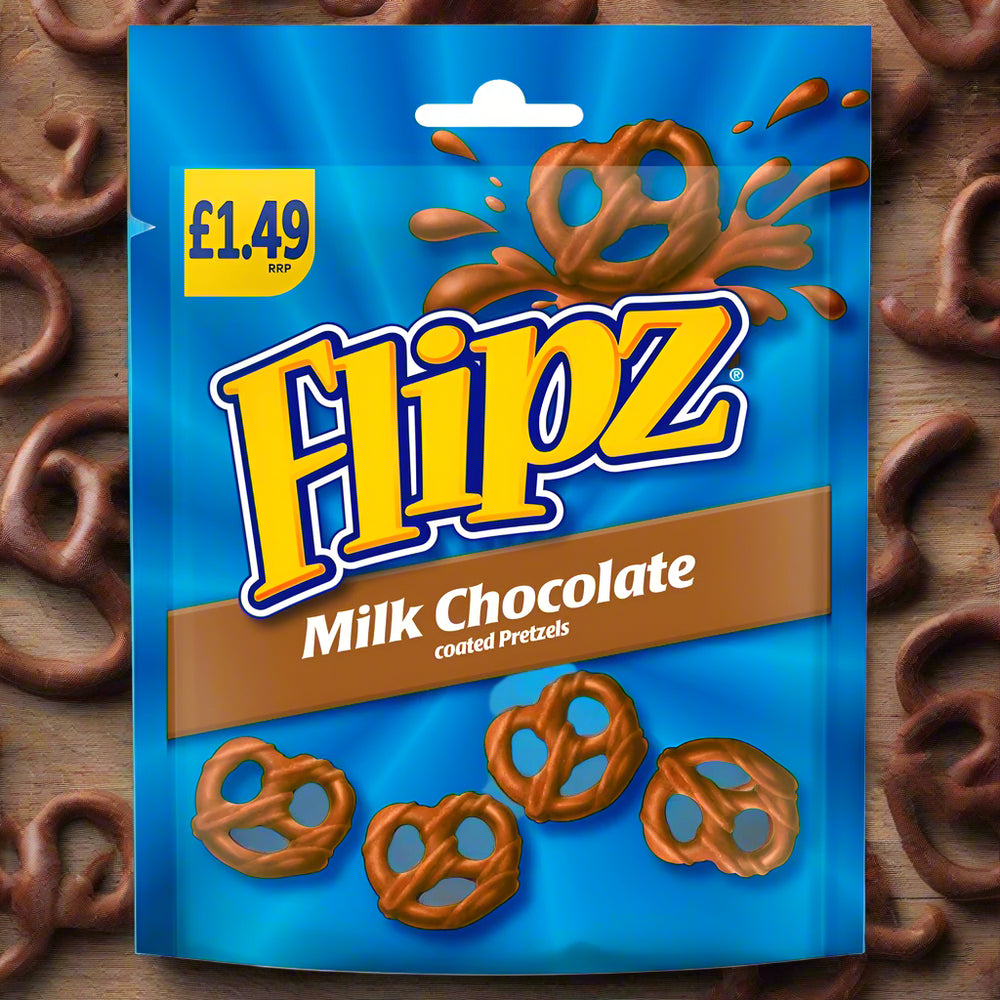 Flipz Milk Chocolate Pretzels PM £1.49 80g