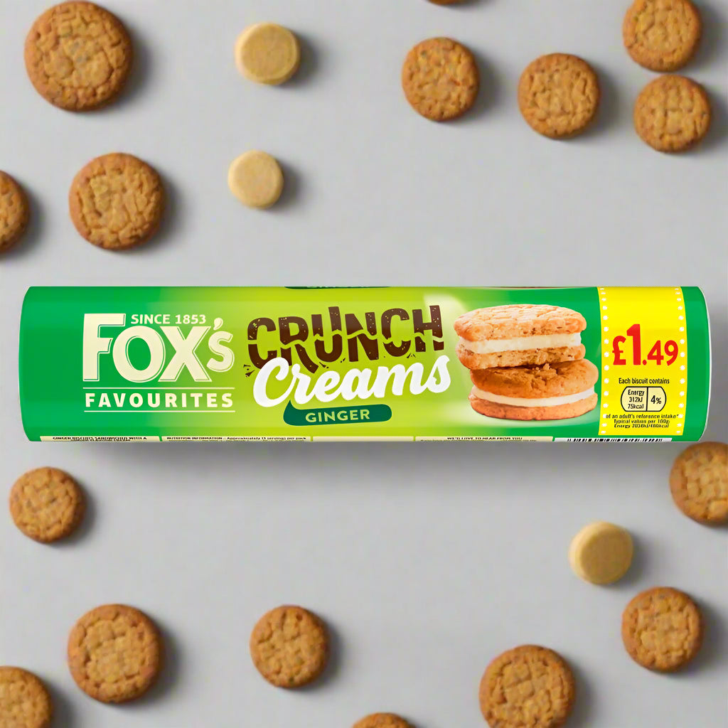 Fox Favourites Crunch Creams Ginger 200g