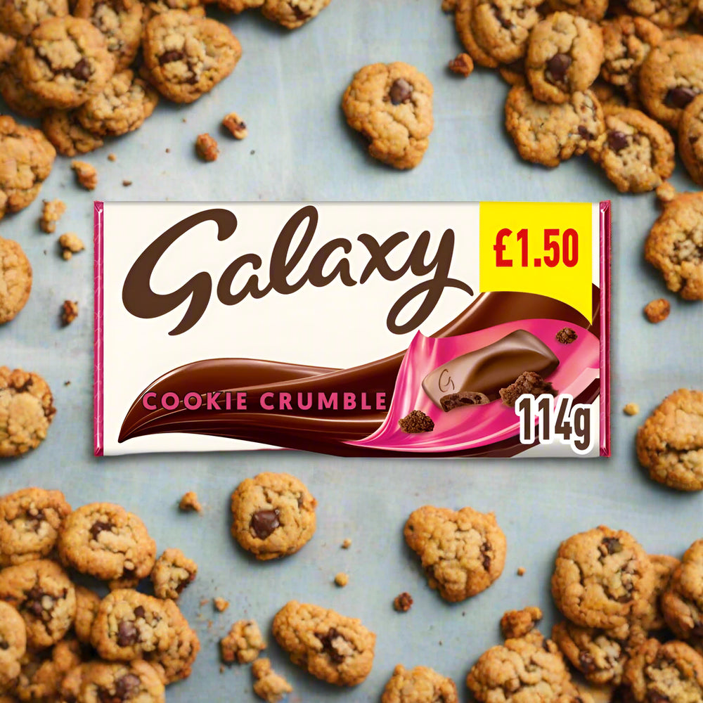 Galaxy Cookie Crumble & Milk Chocolate Block Bar £1.50