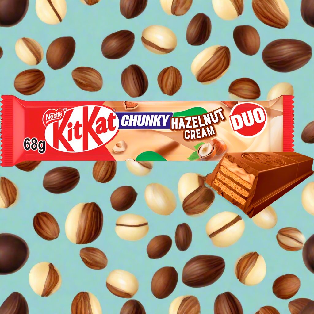 KitKat Chunky Duo Hazelnut Cream Chocolate Bar 68g
