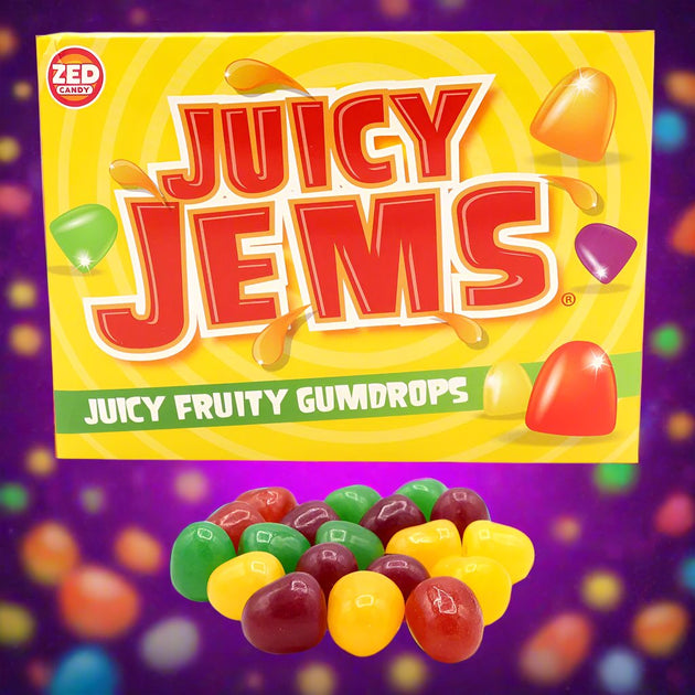 Buy Zed Candy Juicy Jems Box 140g at SnacksOnline.co.uk | Snacks Online