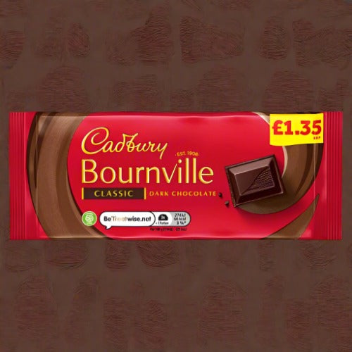 Buy Cadbury Bournville Classic Dark Chocolate 100g at